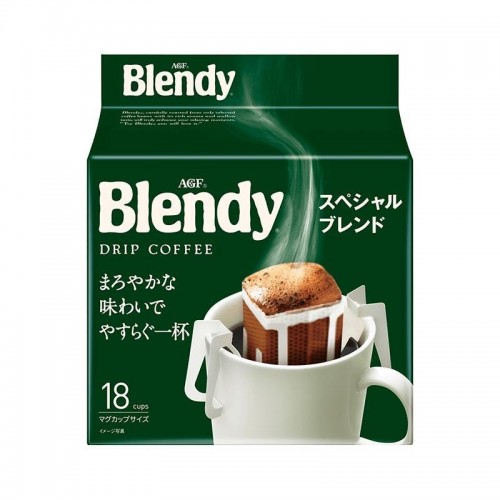 AGF - Blendy滴漏挂耳式咖啡深焙香浓咖啡18包袋装