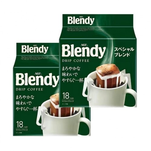 AGF - Blendy滴漏挂耳式咖啡深焙香浓咖啡18包 x 2袋装共36包