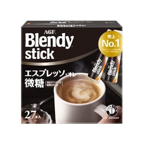 AGF - Blendy即溶微糖减糖拿铁咖啡欧蕾 27包盒装