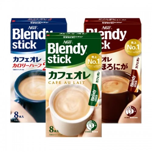 AGF - Blendy经典原味低卡深度烘焙欧蕾三种口味组合8包x3盒装