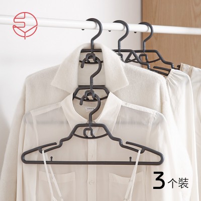 日式无痕挂衣架3个装 (可连接)