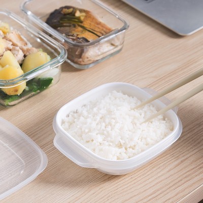 日本制NAKAYA微波炉饭盒便当盒蒸饭保鲜盒