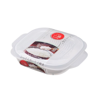 日本制NAKAYA微波炉饭盒便当盒蒸饭保鲜盒