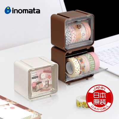日本制inomata桌面办公室文具收纳盒