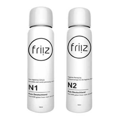 德国 FRIIZ N1纳米防水防污喷雾 + N2强力去污干性泡沫清洁剂 (各100ml)