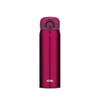 THERMOS 500毫升真空保温瓶 (酒红) 超轻