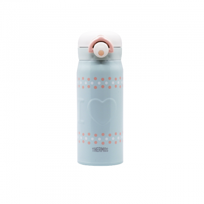 THERMOS 400毫升真空保温瓶 (日系波点) 超轻