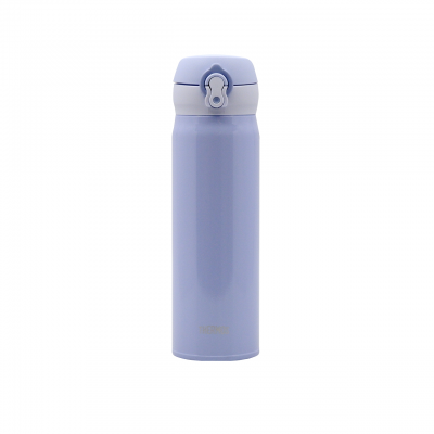 THERMOS 500毫升真空保温瓶 (雾粉蓝) 超轻