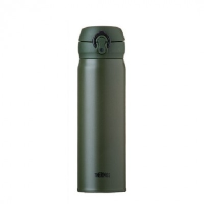 THERMOS 500毫升真空保温瓶 (军绿色) 超轻