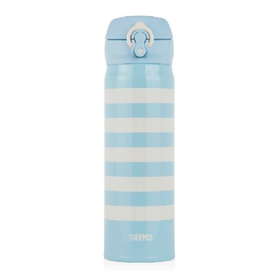 THERMOS 500毫升真空保温瓶 (湖水蓝间纹) 超轻