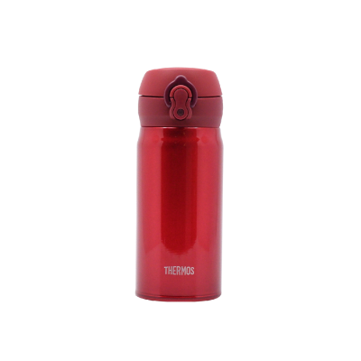 THERMOS 350毫升真空保温瓶 (金属红) 超轻