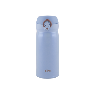 THERMOS 350毫升真空保温瓶 (粉蓝) 超轻