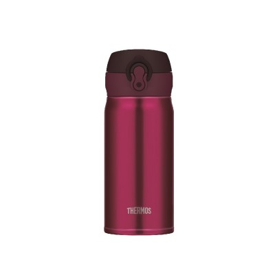 THERMOS 350毫升真空保温瓶 (金属红) 超轻