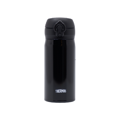 THERMOS 350毫升真空保温瓶 (亮黑色) 超轻