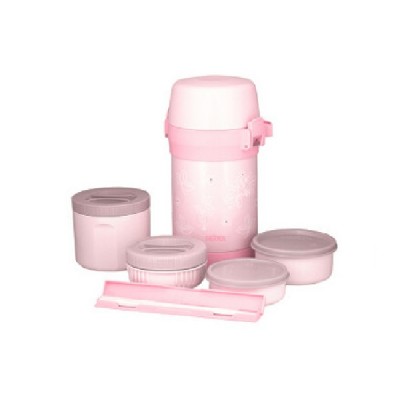 THERMOS 1.6公升真空保温便当盒 (粉红)