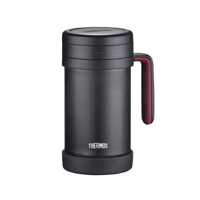 THERMOS 500毫升经典真空保温杯连茶隔 (黑色)