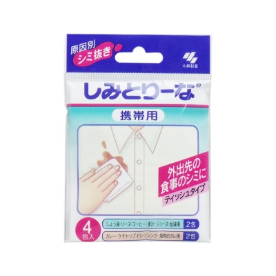 小林制药洗衣去污湿巾(便携装)4片