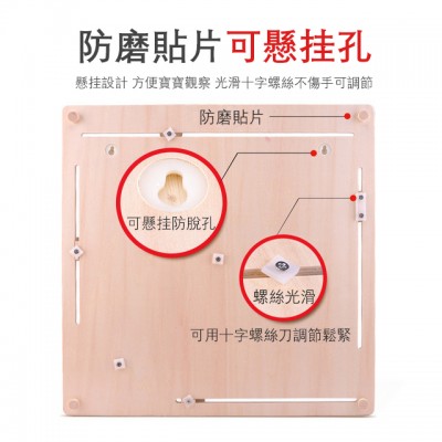TOI - 幼童益智启蒙英语6合1木质日历时钟星期天气